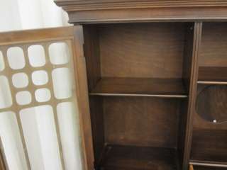   Top Writing Desk & Bookcase w Glass Doors Traditional Style  