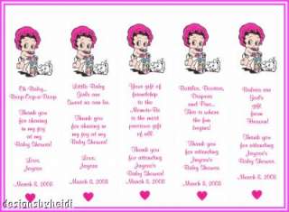 25 Baby Betty Boop Baby Shower Favors Bookmarks  