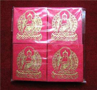 lot of 4 handmade rice paper Buddha pocket Note Book  