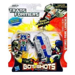 Transformers Bot Shots Battle Game Autobots Optimus Prime Launcher 
