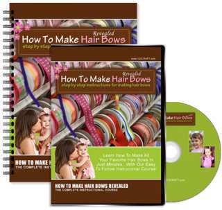 How To Make Hair Bows Revealed   Hair Bow Instructions   DVD + e 
