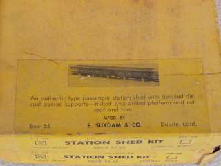 Suydam 64 HO Lot of 4 Station Shed Building Kits  