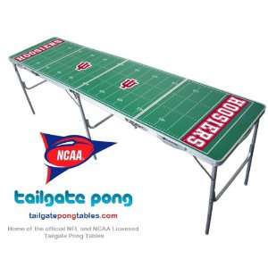   Hoosiers NCAA College Tailgate Beer Pong Table   8: Sports & Outdoors