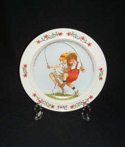NEWELL POTTERY CO. JUNE CALENDAR COLLECTORS PLATE 1984  