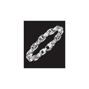   Stainless steel heavy bike link chain bracelet. 8 1/2 inches. Jewelry