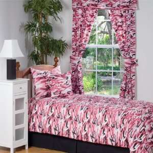  Cammo Chic Pink Black And White Shower Curtain   72 X 72 