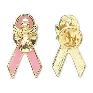 Wholesale Pink Ribbon Angel Pin Breast Cancer Awareness  