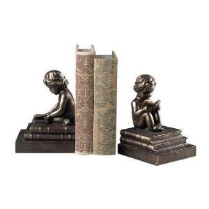  Study Time Bookends Bronze 93 10059/S2