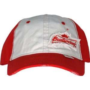  Rivers Edge Budweiser Nascar Hat   Red/White Sports 
