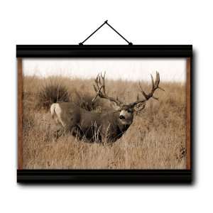  Mule Deer Canvas Wall Hanger: Home & Kitchen