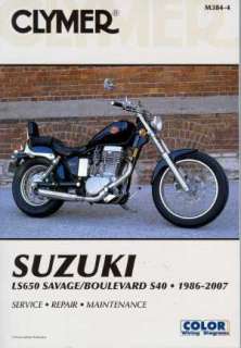 1986 2007 Suzuki Savage LS 650 Boulevard S40 MANUAL  