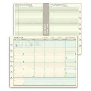  Day Timer Desk Fold Out Monthly Dividers, Starts January 