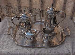 Pc Set Newport Gorham Silver Plate Coffee/Tea YB302  