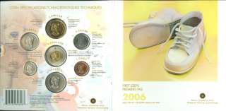 2006 Baby 7 Coin Gift Set Royal Canadian Mint `06  