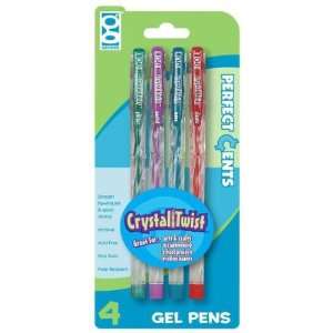    4 Count Crystal Twist Gel Pen Case Pack 24 