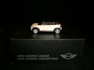 MINI Cooper Convertible Model Pepper White 1:87 New  