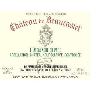   de Beaucastel Chateauneuf du Pape Blanc 2008: Grocery & Gourmet Food