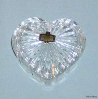 Zajecar 24% Lead Crystal Heart Shaped Trinket Box / Yug  