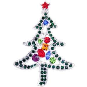   Gift pin Brooch,Christmas Tree pin Brooch,Austrian Crystal pin brooch
