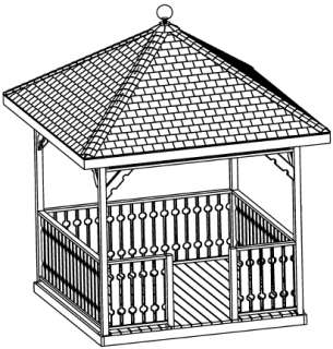   built Gazebo without a deck. Deck plans are included for the Gazebo