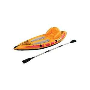  1 Person Deluxe Inflatable Kayak w/Paddles Sports 