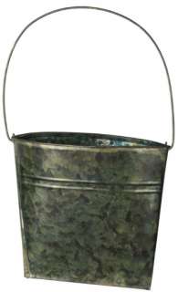 This set of 12 galvanized metal wall pocket vases are a great way to 