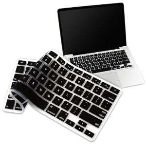  BLACK Silicone Keyboard Cover Skin Compatable With Macbook 