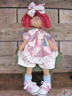 Country Primitive Wilabee Bug Handmade doll by designer DCH  