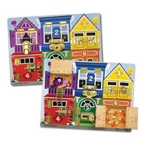  Melissa & Doug Deluxe Latches Board: Toys & Games