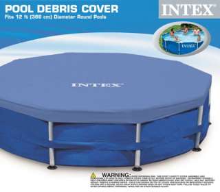 INTEX 12 ft Round Frame Set Easy Pool Debris Cover  