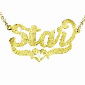   Sterling Silver Custom Personalized Name Plate Necklace(Metalgold