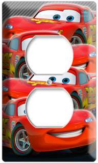 NEW CARS 2 LIGHTNING MCQUEEN DISNEY OUTLET COVER PLATE  