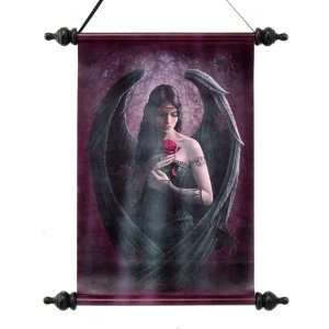  ANN STOKES Angel Rose CANVAS WALL SCROLL, 99086 BY ACK 