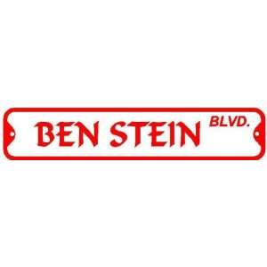  BEN STEIN BLVD street sign humor comedy smart
