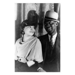 Bill Robinson, also known as Bojangles, with His Wife Fannie in 1933 