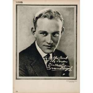  1923 Conrad Nagel Silent Film Actor Biography Print 