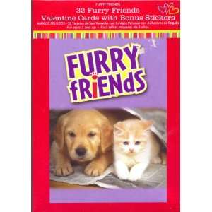  Furry Friends Valentine Cards for Kids (84125050): Health 