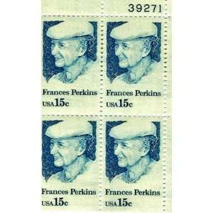 Frances Perkins 4 /15 cent US postage stamps Scot #1821