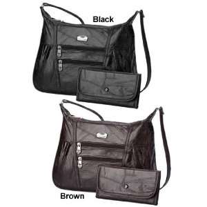 Gloria Vanderbilt Leather Handbag Beautiful Patchwork leather Handbag