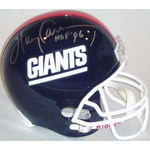 Harry Carson Autographed Helmet   Replica Throwback with HOF86 