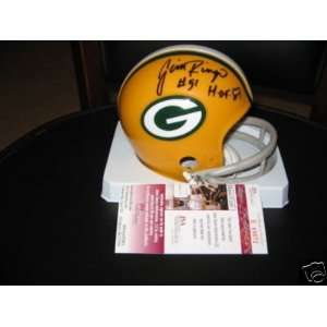 Jim Ringo Autographed Mini Helmet   hof Jsa coa  Sports 