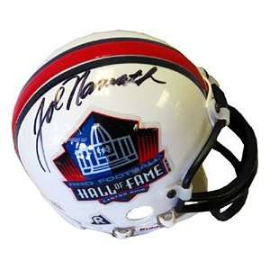  Joe Namath Autographed / Signed Hall of Fame Mini Helmet 