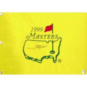  Jose Maria Olazabal Autographed 1999 Masters Golf Pin Flag 