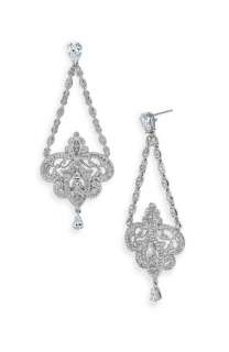 Nadri Triangle Chain Chandelier Earrings ( Exclusive 
