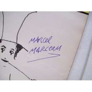  Marceau, Marcel Playbill Signed Autograph 1965 Sports 