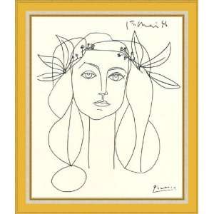  Head, 1946 by Pablo Picasso   Framed Artwork