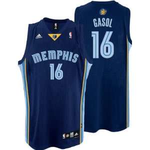 Pau Gasol Jersey adidas Navy Swingman #16 Memphis Grizzlies Jersey