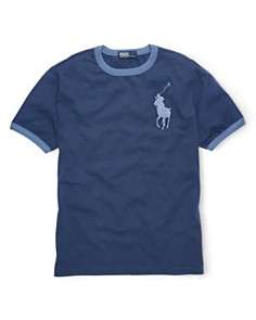 Ralph Lauren Childrenswear Boys Short Sleeve Big Pony Ringer Tee 