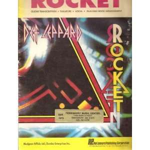 Sheet Music Rocket Def Leppard 173 