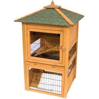 NEW LARGE BUNNY RABBIT & GUINEA PIG HUTCH PET ANIMAL CAGE CONDO HOUSE 